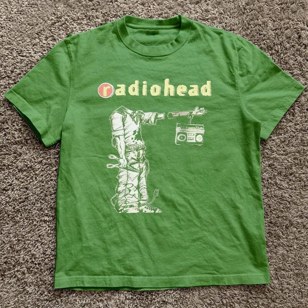Green Radiohead Band Tee